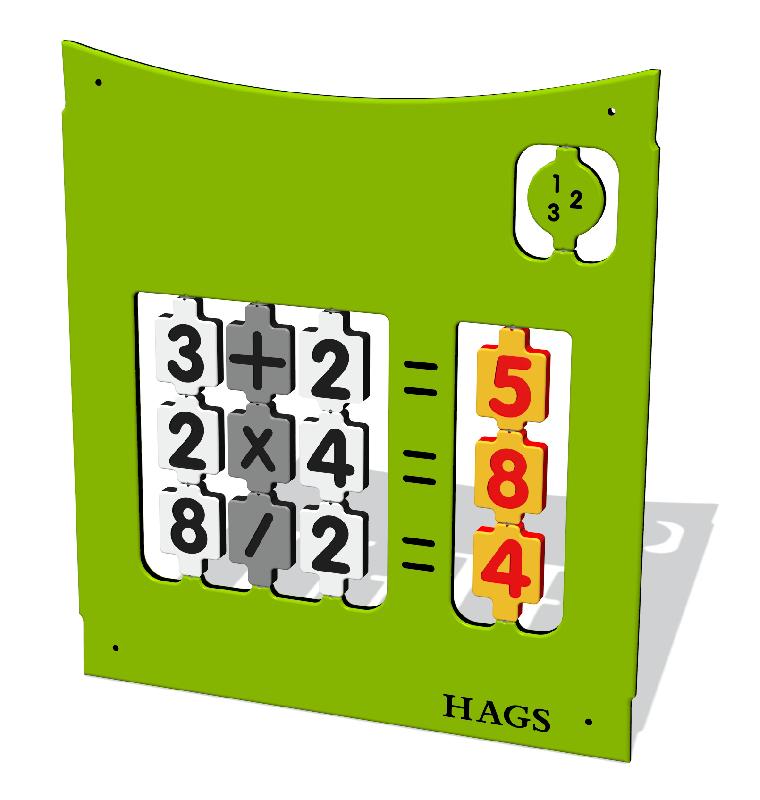 Panneau de jeu d'éveil Équations réf-8061969 - Hags - structure pour aire de jeux - tranche d'âge 2-12 ans_0