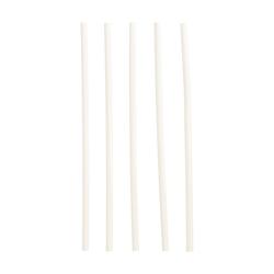 Papstar 10 lots de 100 Pailles en papier Ø 6 mm · 20 cm blanc - blanc papier 48239085_0