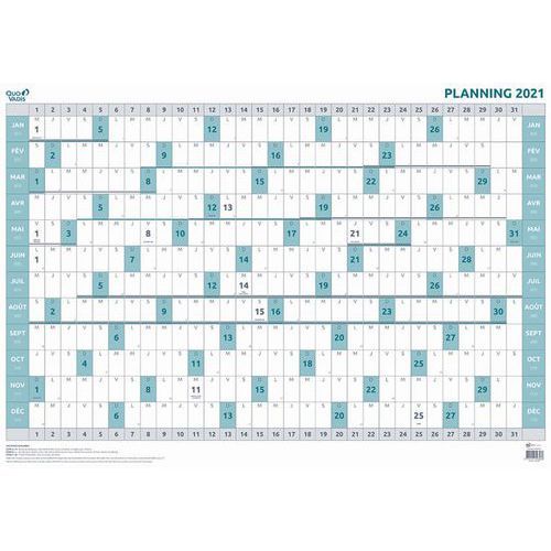 Agenda 2024 QUOVADIS PLANNING ANNUEL 90x63 FR - 90x63cm - 1 semaine sur 2  pages