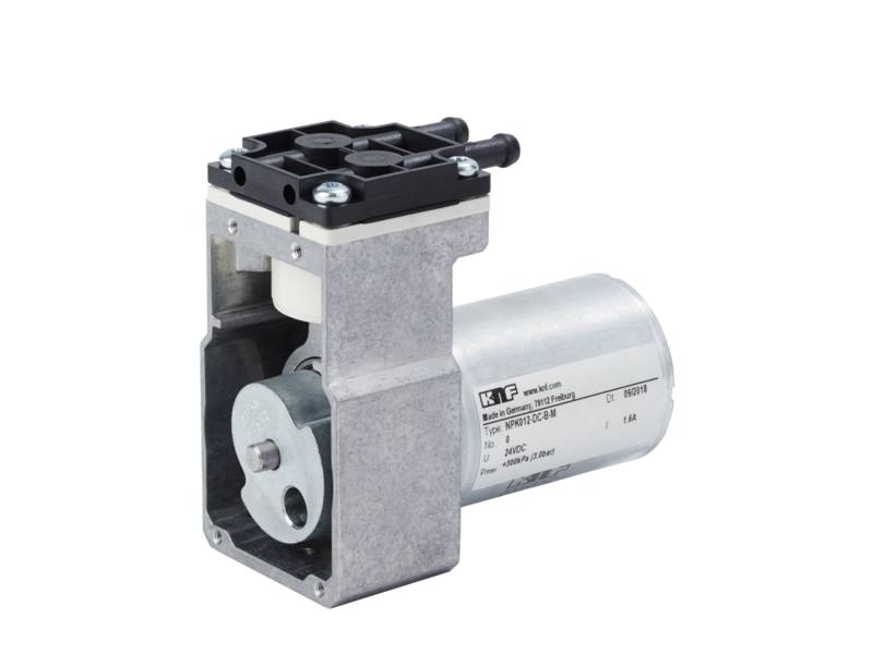 Pompe à piston pendulaire pour gaz NPK 012 - débit max. 13.5 l/min, pression max. 5 bar, vide max. 140 mbar_0