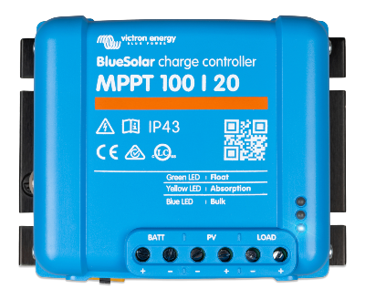 Régulateur solaire MPPT 20A 12V/24V/48V Victron BlueSolar 100/20 - rendement 98% - algorithme dernière génération_0