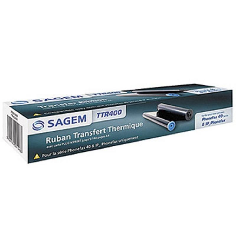 SAGEM CARTOUCHE TRANSFERT THERMIQUE - N° TTR400 - COULEUR NOIR