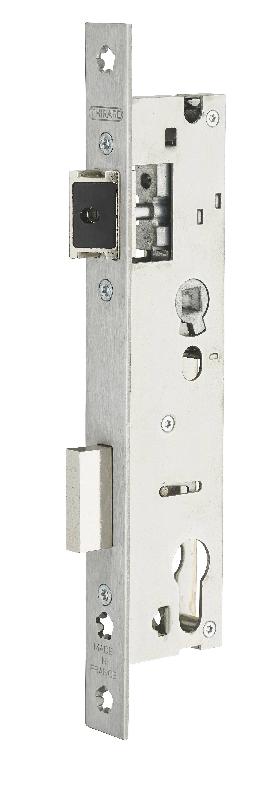 Serrure encastrable pour porte d'entrée - Axe 30mm - L 45mm - Entr'axe 92mm - Réf. 00015930 - Marque Thirard_0