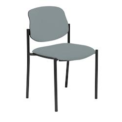 Silla fija Styl Bali gris chasis negro - Fauteuil de bureau ergonomique en tissu BALI gris - multi-matériau 27NBALI220_0