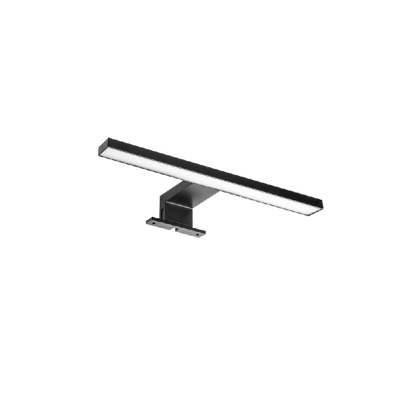 Spot LED pour miroir de salle de bain Virgo - design extra-plat - 230V AC - IP44 - finition noire_0