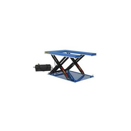 Table élévatrice en U - capacité 2000 kg - plateforme pour palettes avec transpalette_0