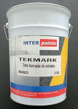 TEKMARK Peinture routière intérieure et extérieure - séchage rapide - résine acrylique - pot de 5Kg ou 25Kg_0