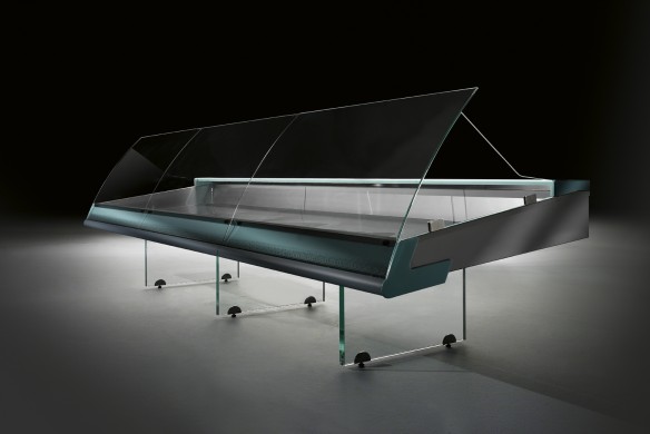 Vitrine réfrigérée pour poissonnerie Emerald - vitrages au choix - 0°C sur lit de glace - inox AISI 316_0