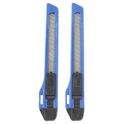 Aro Cutter CU01, plastique/métal, 9 mm, bleu/noir, 2 unités - multicolore multi-matériau 361054_0