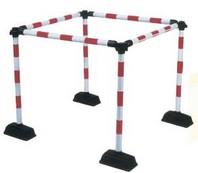 Barrière express 1 ou 2 lisses - longueur modulable - tube PVC ø 50 mm_0