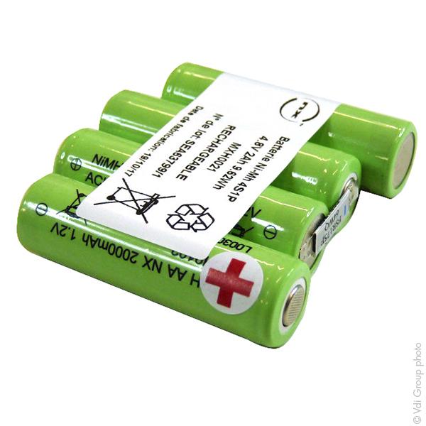 BATTERIE NIMH 4X AA NX 4S1P ST1 4.8V 2000MAH PP_0