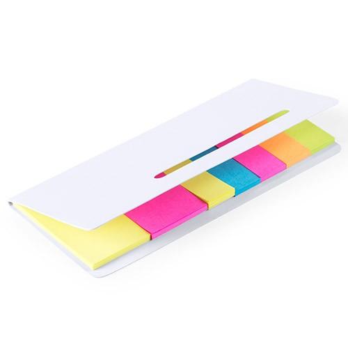 Bloc-notes publicitaire Karlen - carton, 20 notes adhésives 2,5x4,3 cm et 100 mini-notes 1,2x4,3 cm_0