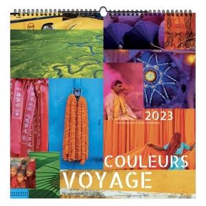 Calendrier 2 mois par page illustre couleurs voyage 2023 - 7 feuillets - small 330x330mm - reliure baguette - marquage quadri - page de garde repiquee référence: ix362695_0