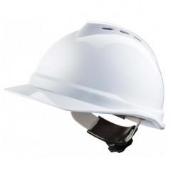 Casque de chantier ventilé V-Gard 500 - coiffe Fas-Trac III avec bandeau PVC cousu et molette de réglage_0
