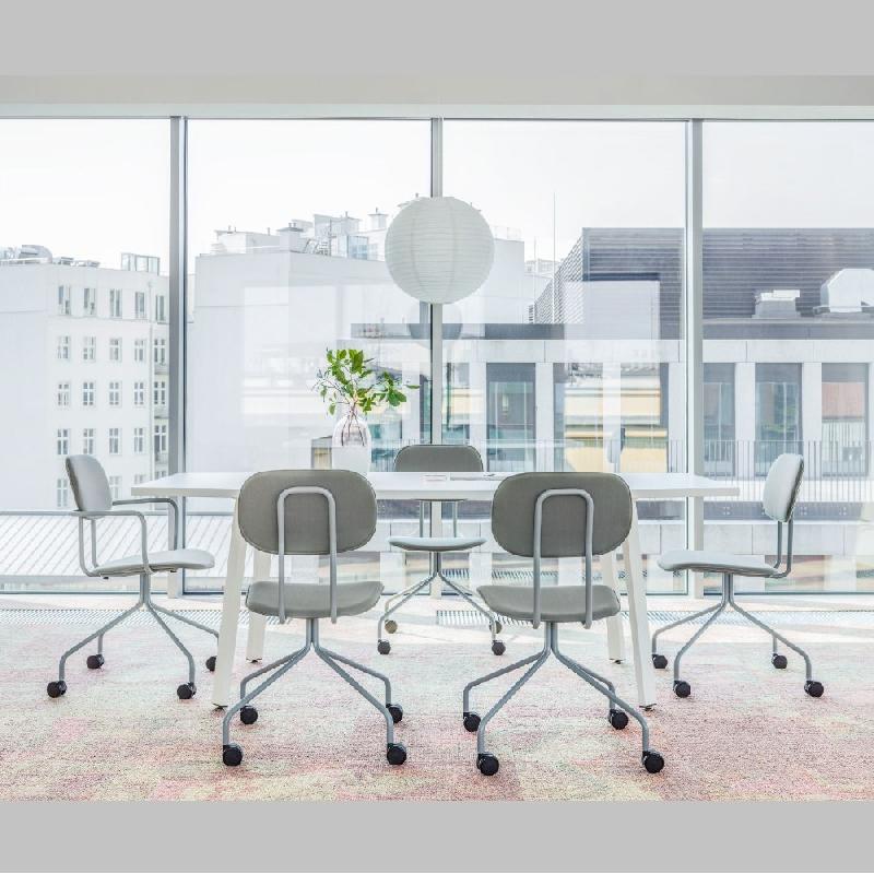 Chaise sur roulettes en tissu NEW SCHOOL - MDD_0