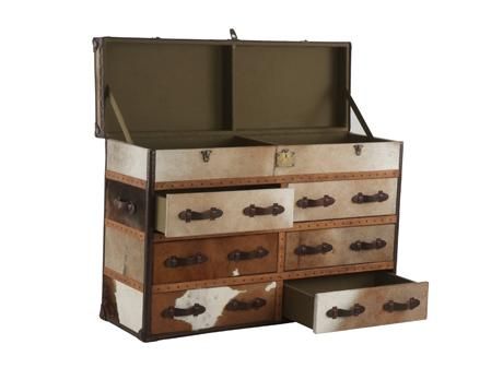 COMMODE COFFRE 6 TIROIRS