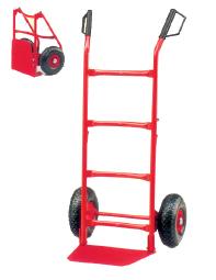 Diable repliable - roues gonflables - capacité 150 kg - plateforme rabattable - peinture époxy_0