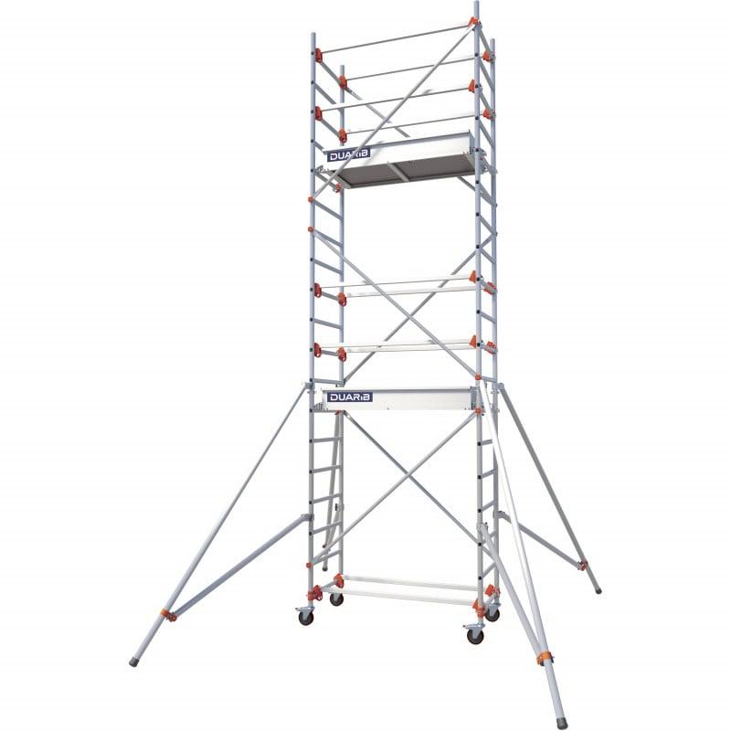 Echafaudage roulant alu - altitude alu - long. 1m35 - base std - gc lisses - DUARIB ld | 613112_0