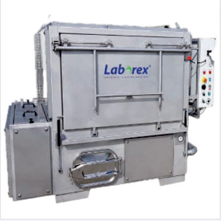 Machine de nettoyage rotative pour pièces mécaniques - Arrosage sous pression - Chargement frontal_1