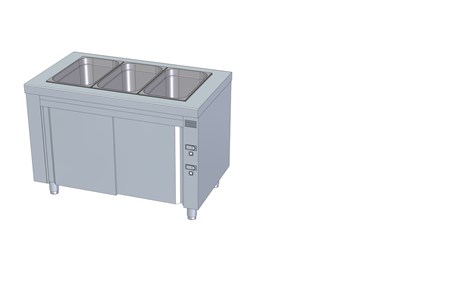 MEUBLE BAIN-MARIE SEC INOX MBSR-120