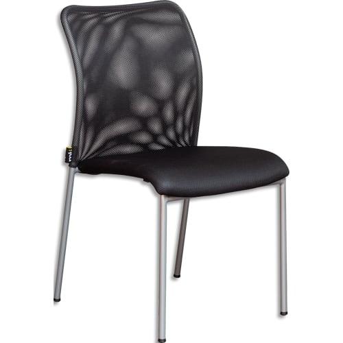 Mt international chaise visiteur alix assise en tissu nid d'abeille. Densité de la mousse : 32 kg/m3_0