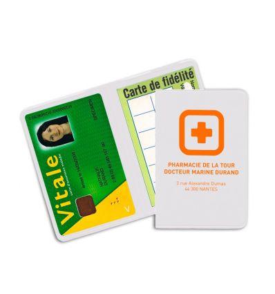 Pfepc1506 - porte-carte vitale mat blanc - bellepharma