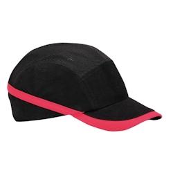 Portwest - Casquette anti-heurts aérée Noir - Taille unique - Visière 7 cm - Norme EN 812 - Certifiée CE_0