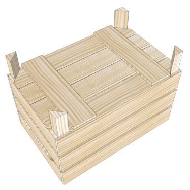 S3 - Caisses en bois jardinières Simply à Box - L36 x H39 x P54 cm - Bois brut ou 6 coloris_0