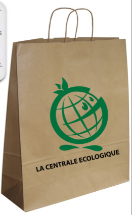 Sac publicitaire en papier kraft 120gr - 44x49x15cm - marquage flexographie 1 à 2 couleurs_0