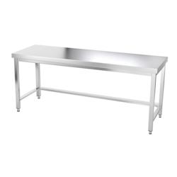 Table de travail en inox 1800 x 600 mm avec renfort PREMIUM / GOLDINOX - inox 3701770803668_0