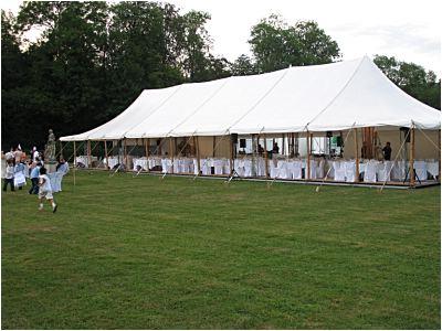 Tentes de réception en bambou - Modules 100 m² et 225 m² avec mâts et toiles_0