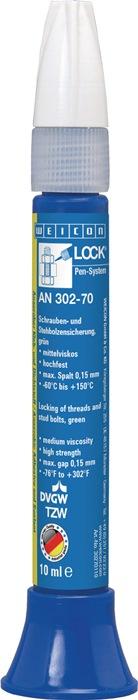 Colle anaérobie WEICONLOCK® AN 302-70 - Agent de freinage de vis et goujon - 10 ml - Vert - Pen WEICON_0