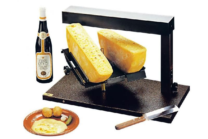 APPAREIL À RACLETTE DE TABLE POUR RESTAURANTS 2 X 1/2 FROMAGE TTM - 230 V