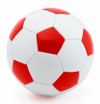 Ballon design rétro bicolore en similicuir souple - Delko  4086_0