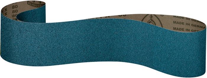 Bande abrasive CS 411 X L. 2000 mm l. 150 mm granul. 120 p. Acier inox corindon zirconien KLINGSPOR_0