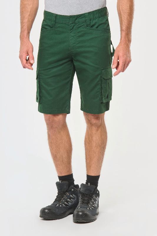 Bermuda multipoches écoresponsable homme - WK713 - coton bio, polyester recyclé, élasthanne_0