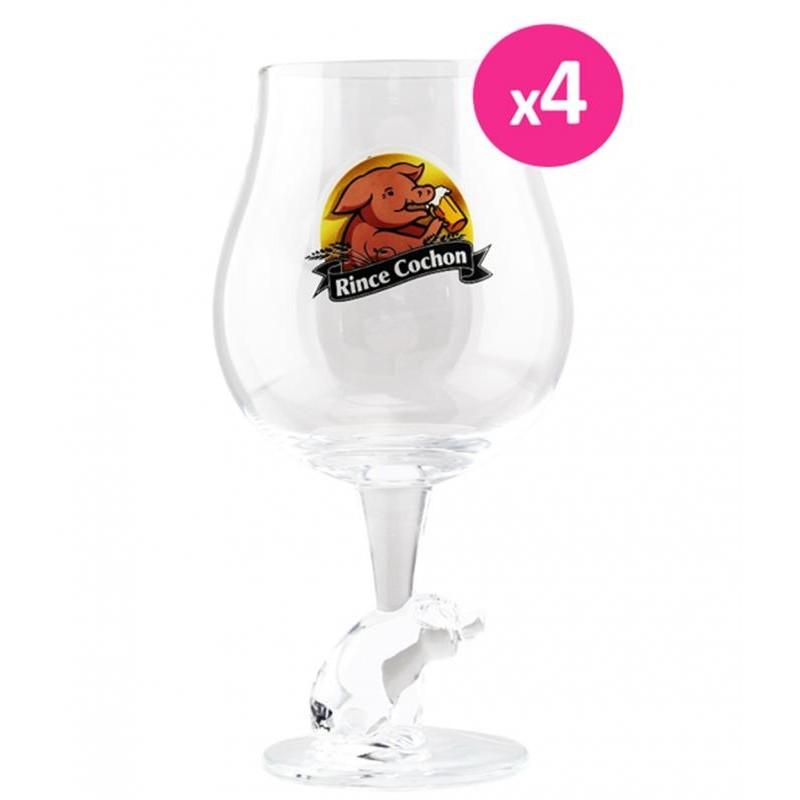 Pack de 6 verres Rince Cochon - 50 cl - Verres de table idéaux pour la dégustation_0