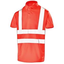 Cepovett - Polo manches courtes Fluo Base 2 Rouge Taille 3XL - XXXL 3603622251811_0