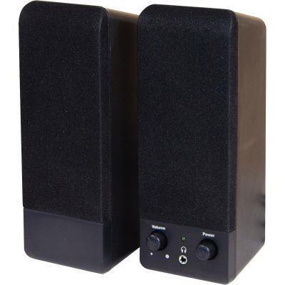 Enceintes stéréo 2.0 - 6W - Connectique jack 3,5 mm - Alimentation 220V - Garantie 1 an_0