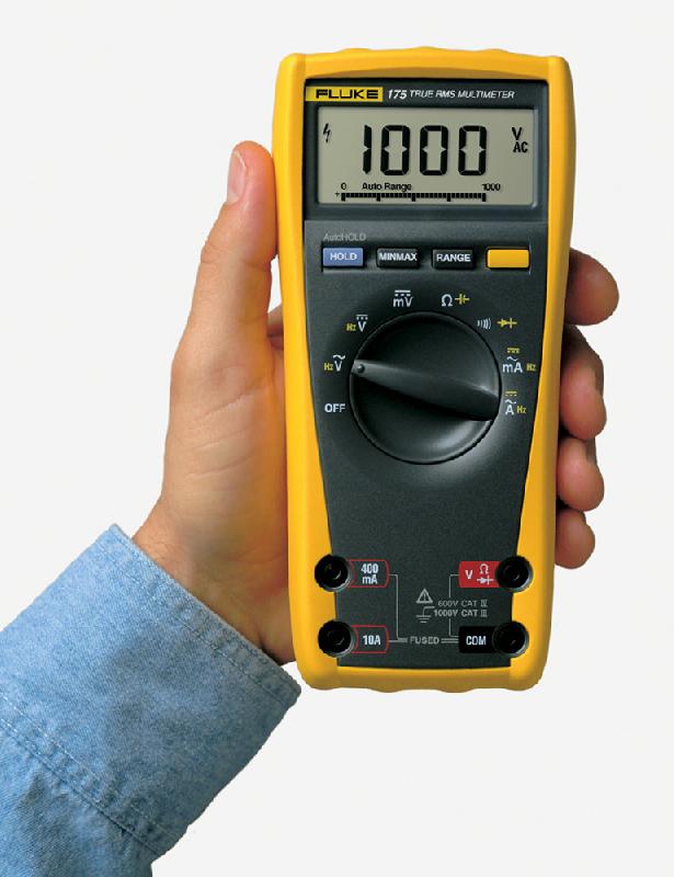 FLUKE-175/F - Multimètre portable TRMS AC, 6 000 points, sécurité 600 V CAT IV_0
