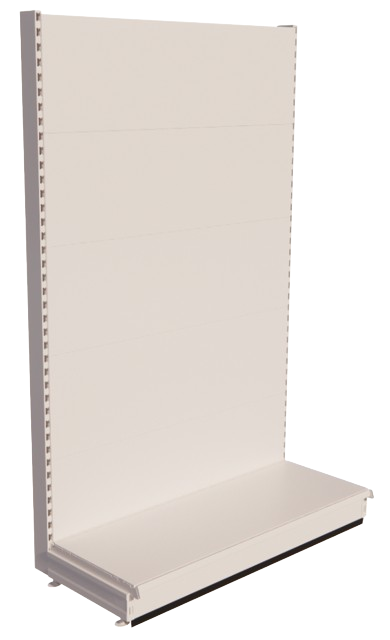 Gondole Murale Haute - Montant 2200mm - Pied 160mm - Plusieurs Profondeurs et Longueurs - Coloris Disponibles: Blanc, Noir, Gris - Normes TUV - Fabrication Européenne_0