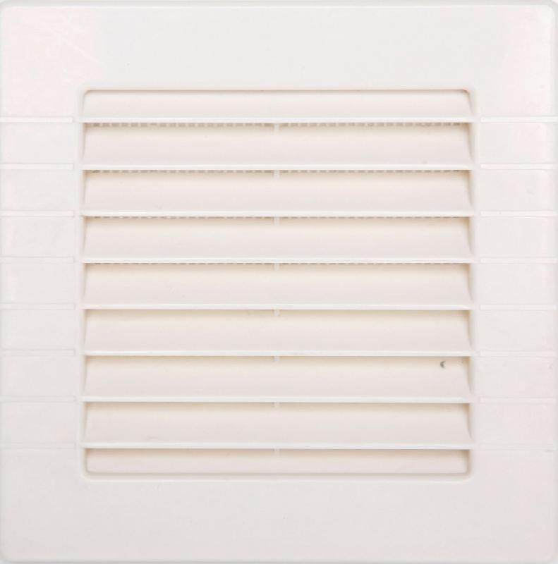 Grille d'aération ABS naturelle - 14 x 14 cm - Usage intérieur et extérieur avec moustiquaire_0