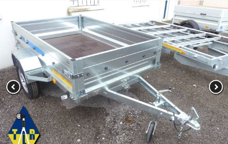 Jalon Tempo TLR - Remorque pour véhicules légers - PTAC 700kg - Benne et ridelles rabattables_0