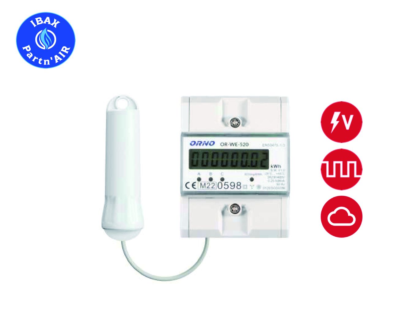 Kit compteur d'énergie triphasé électrique sans fil connecté - Suivi centralisé de la consommation_0