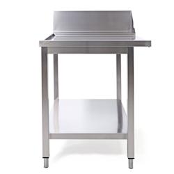 MP-700I SX table d'appoint avec dosseret et pieds (700 x 750 x 850 mm) | Tables de lave-vaisselle à baldaquin Sammic - inox 5712520_0