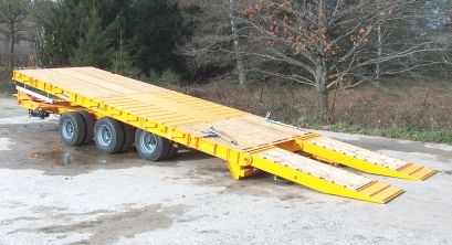 PB315R - Remorque plateau pour poids lourd - Fournier - 3 essieux centraux - PTC 24T à 31,5T pour transport exceptionnel_0