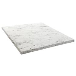 Restootab - Plateau 60x60 decor marbre calacata - blanc Bois manufacturé 3760371517565_0