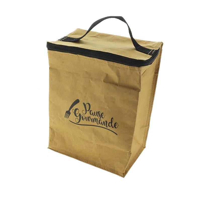 Sac cabas pliable isotherme Kraft 19x10 -_0