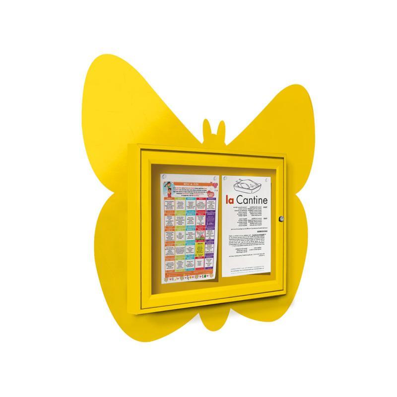 Vitrine thématique - ref : 405026.1021 - ludique et colorée - affichage de 2 à 6 A4 - plexichocs® 4 mm_0