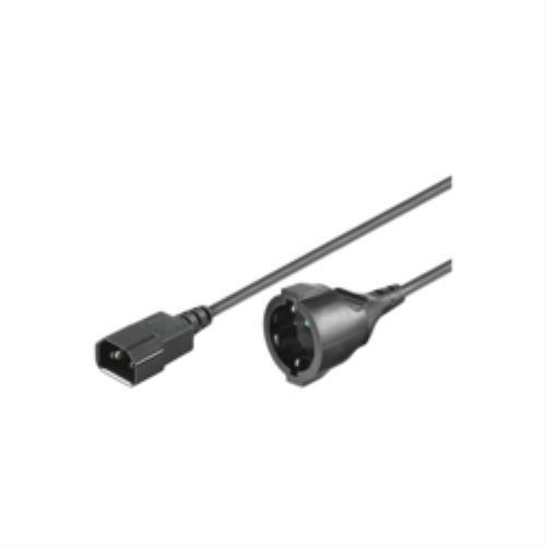 Microconnect PE130150 - Câble C14-Schuko M-F - 1,5m - Noir_0